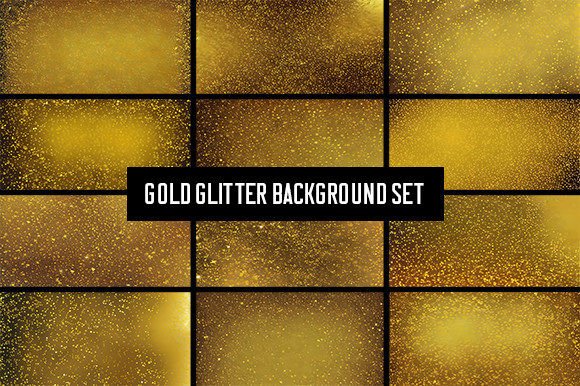 12 Gold Glitter Backgrounds: Instant Sparkle for Any Project
