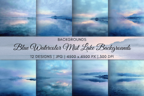 Capturing Tranquility: The Blue Mist Lake Backgrounds