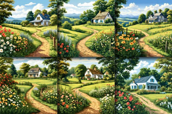 Country Cottagecore Backgrounds: Rustic Charm for Modern Projects