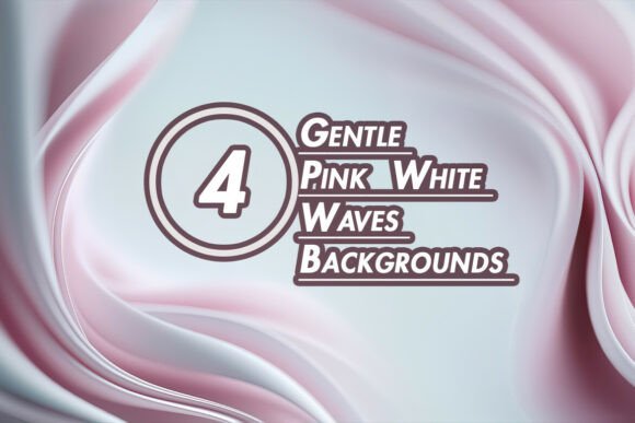 Creating Serenity: The Gentle Pink White Waves Backgrounds