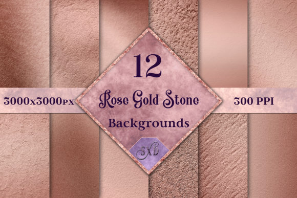 Elevate Your Projects with Rose Gold Stone Backgrounds