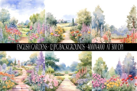 English Garden Backgrounds: A Designer's Guide to Floral Design Assets