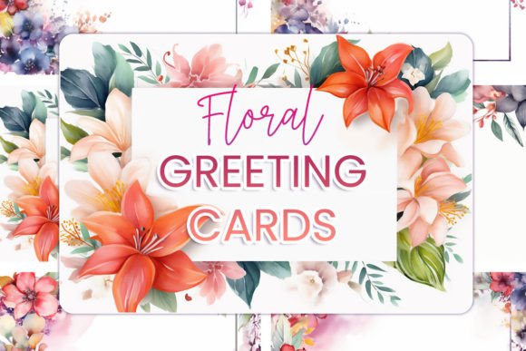 Floral Greeting Cards Backgrounds: A Touch of Heart for Your Designs