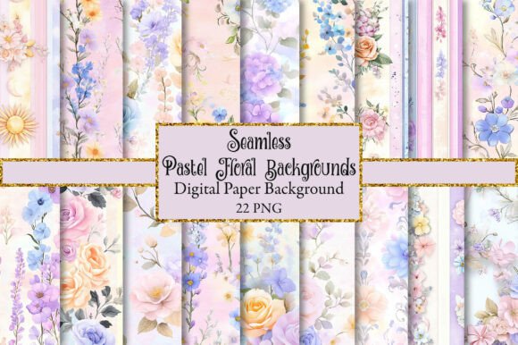 The Gentle Power of Pastel Floral Scrapbook Backgrounds