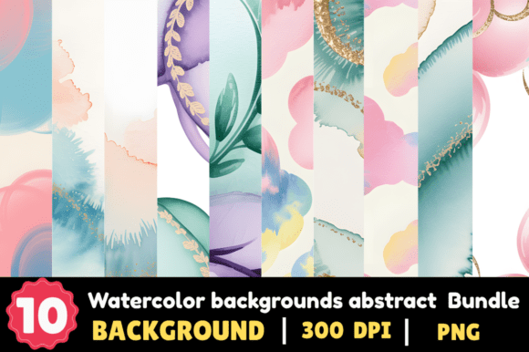 Watercolor Backgrounds Abstract Bundle: Your Creative Toolkit