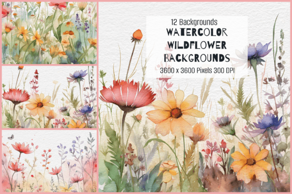 Watercolor Wildflower Backgrounds: A Designer's Guide